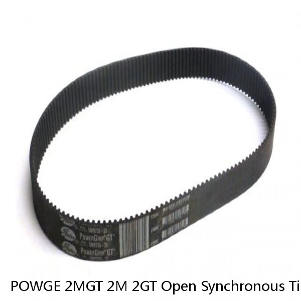 POWGE 2MGT 2M 2GT Open Synchronous Timing belt width 3/6/9/10/15mm Rubber Small Backlash GT2 2GT-3/2GT-6/2GT-9/2GT-15 3D printer