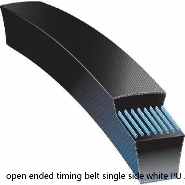 open ended timing belt single side white PU AT5 timing belt