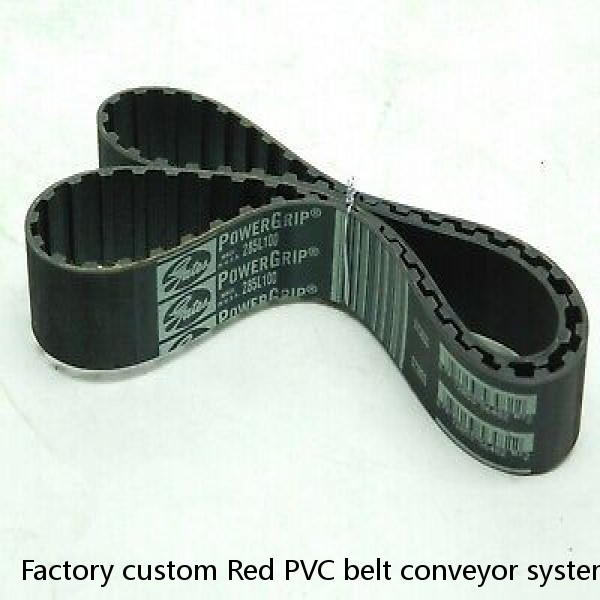 Factory custom Red PVC belt conveyor system for sale