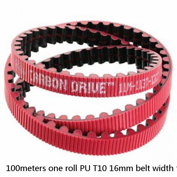 100meters one roll PU T10 16mm belt width timing pulley belt in stock #1 small image