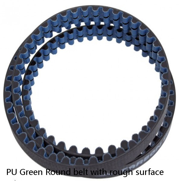 PU Green Round belt with rough surface #1 small image