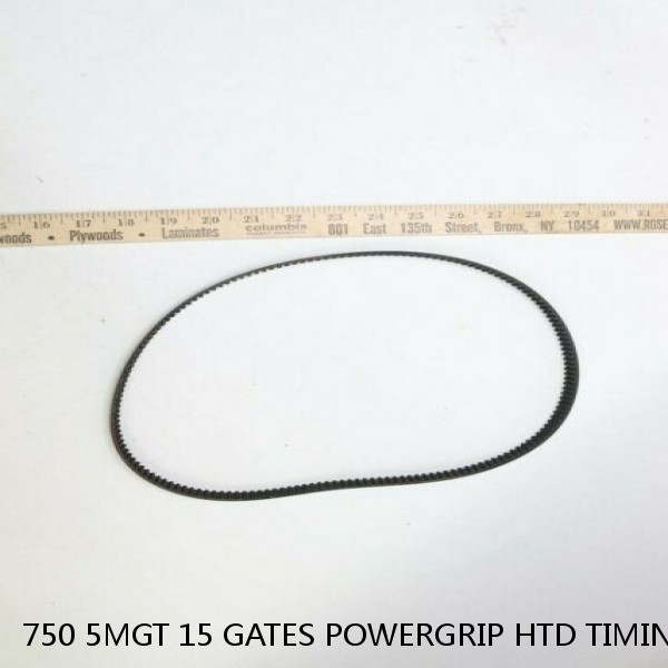 750 5MGT 15 GATES POWERGRIP HTD TIMING BELT 5M PITCH, 750MM LONG, 15MM WIDE #1 small image