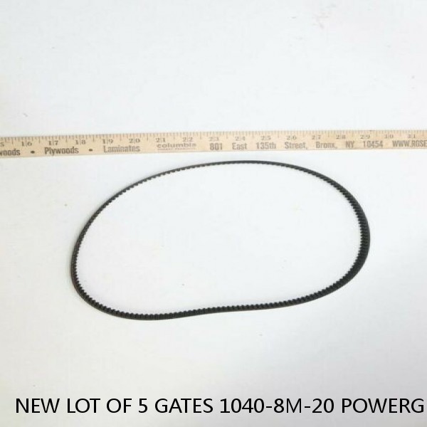 NEW LOT OF 5 GATES 1040-8M-20 POWERGRIP GT BELT 10408M20