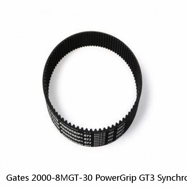 Gates 2000-8MGT-30 PowerGrip GT3 Synchronous Timing Belt 8MM Pitch #1 small image