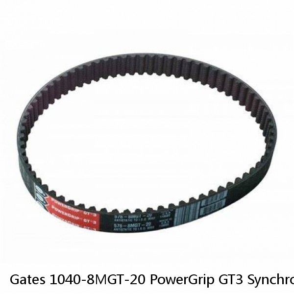Gates 1040-8MGT-20 PowerGrip GT3 Synchronous Antistatic Timing Belt    #1 small image