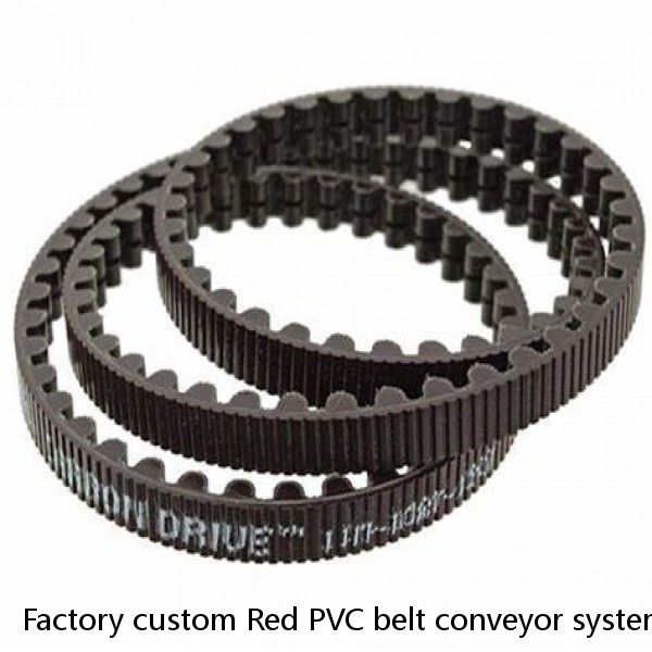 Factory custom Red PVC belt conveyor system for sale #1 image