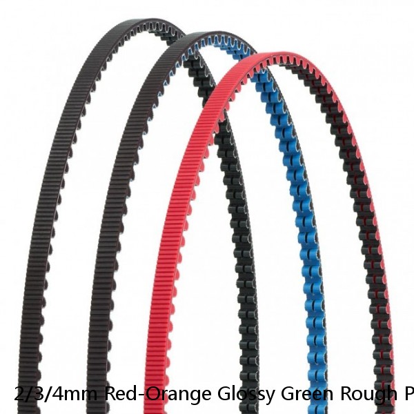 2/3/4mm Red-Orange Glossy Green Rough Polyurethane Round Belt Can Be Connected To The Transmission Belt O-shaped Round Belt #1 image